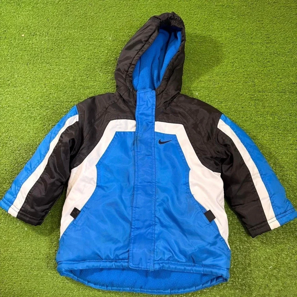 Vintage Y2K Nike Winter Heavy Jacket Kids Boys Toddler Size 3T Swoosh